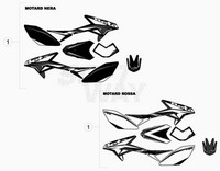 Spare parts for BETA 50  MOTARD RR 50 MY12-MY14 2014 - Plastiques-Reservoir-Selle