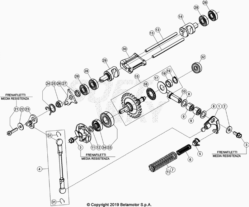 Spare part for BETA 300  ENDURO RR 300 2T 2021 - Radiateurs