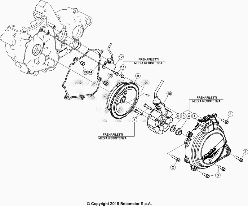 Spare part for BETA 300  ENDURO RR 300 2T 2021 - Allumage