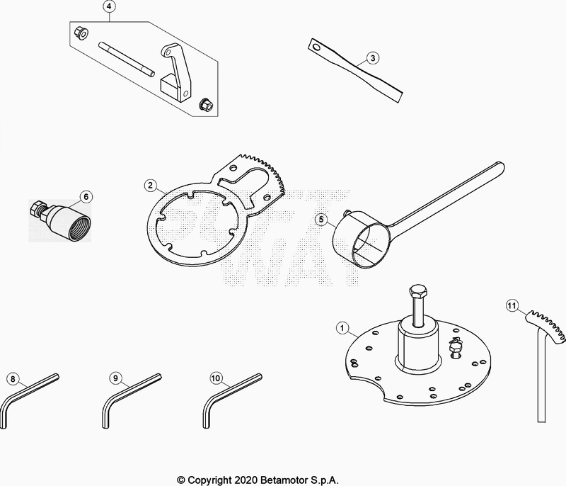 Spare part for BETA 300  ENDURO RR 300 2T 2021 - Outillage spécial