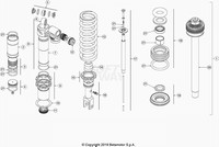 Spare parts for BETA 300  ENDURO XTRAINER 300 2T 2022 - Suspension
