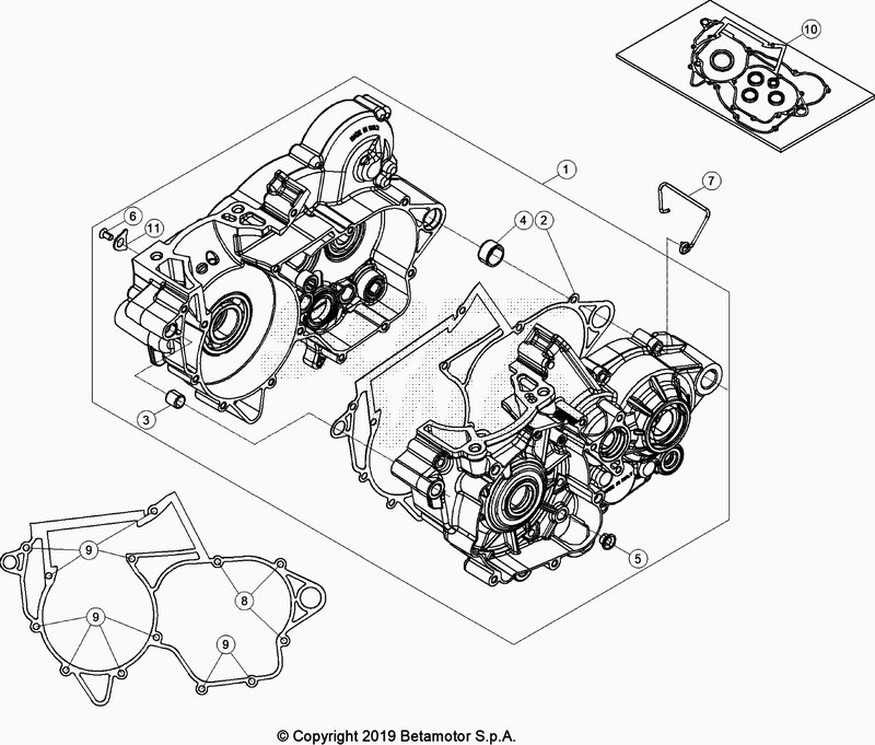 Spare part for BETA 300  ENDURO RR 300 2T RACING 2024 - Carter