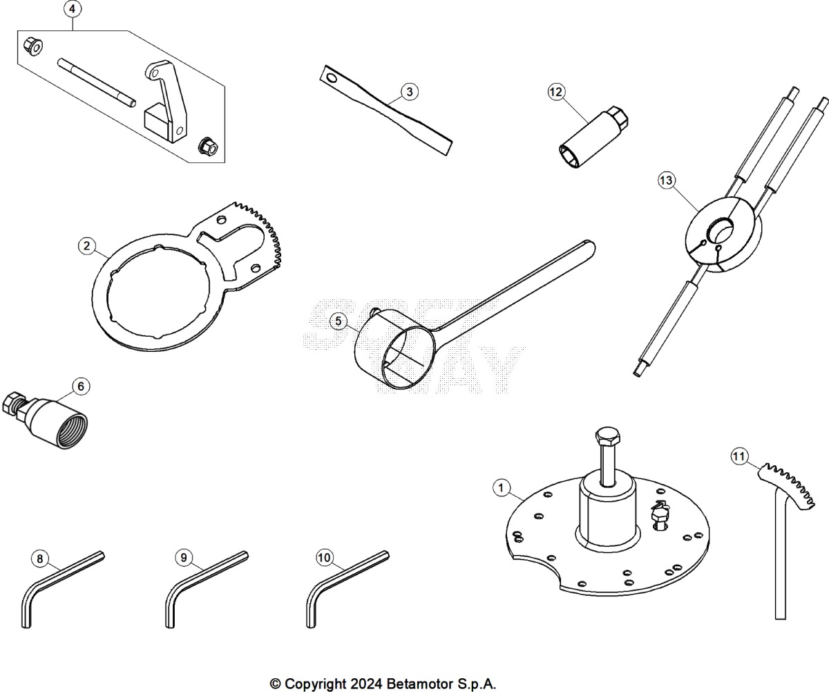 Spare part for BETA 300  ENDURO RR 300 2T RACING 2024 - Outillage spécial